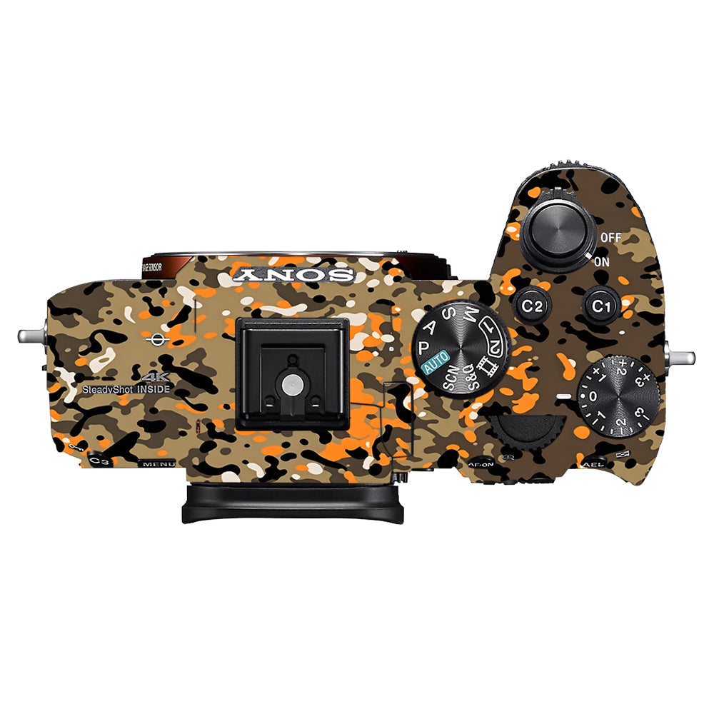 Orange Brown Spot  Sony A7MIII Camera Skins