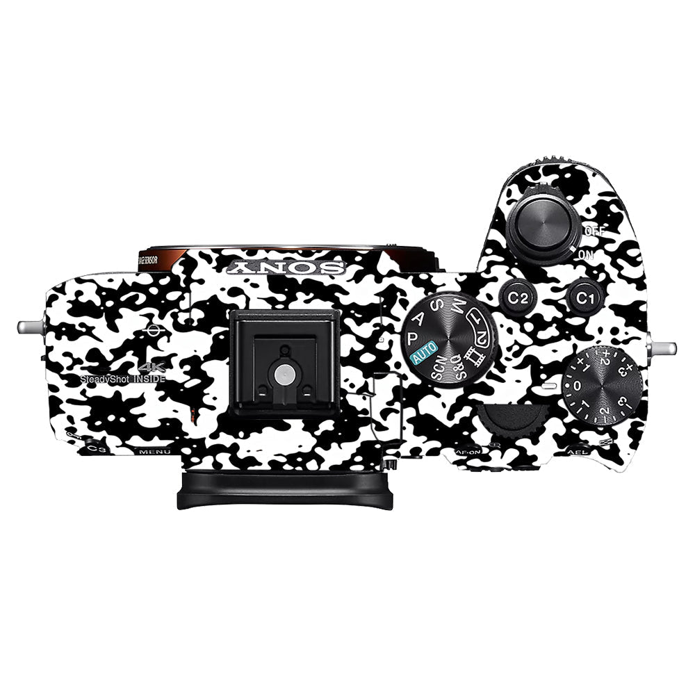 Snow Camo Sony A7MIII Camera Skins
