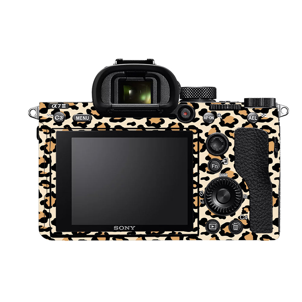 Sandy Leopard Spots Sony A7MIII Camera Skins