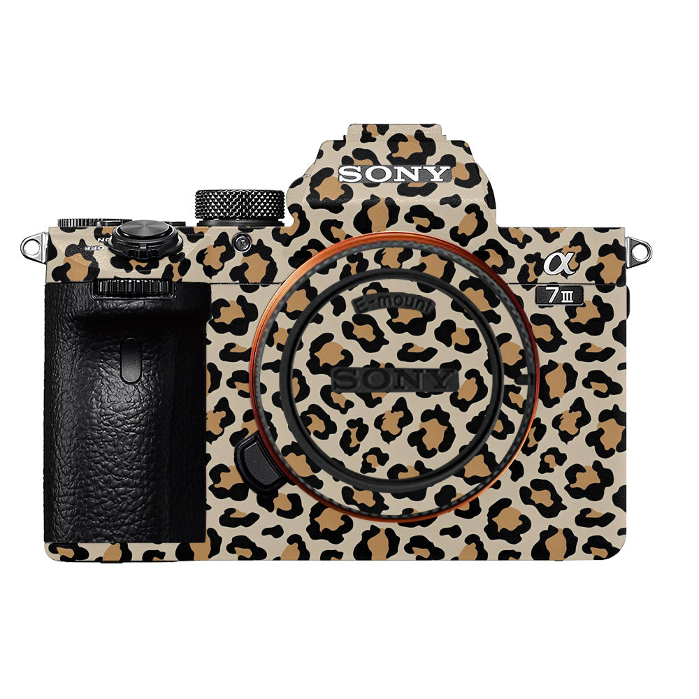 Sandy Leopard Spots Sony A7MIII Camera Skins