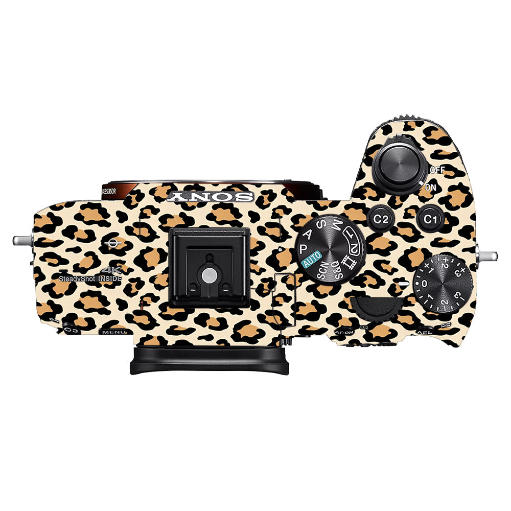 Sandy Leopard Spots Sony A7MIII Camera Skins