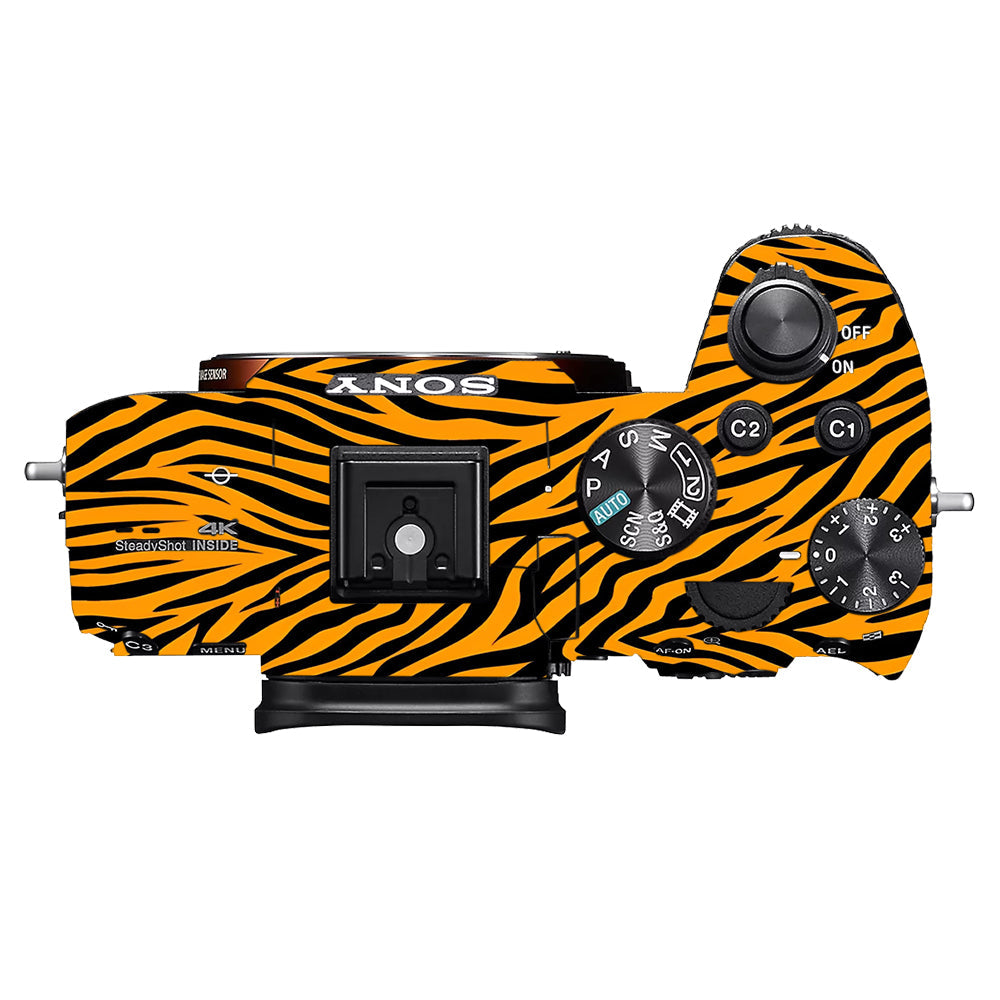Zebra Gold Pattern Sony A7MIII Camera Skins