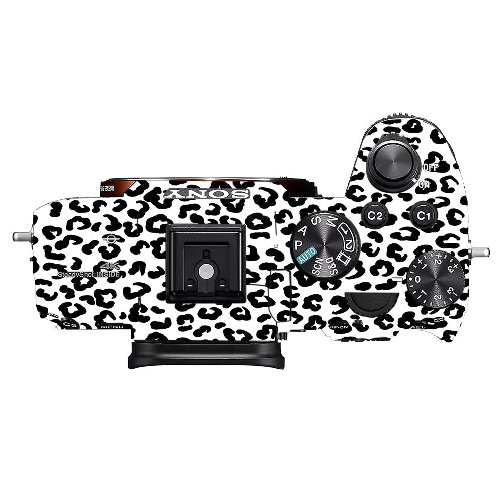 White Leopard Sony A7MIII Camera Skins