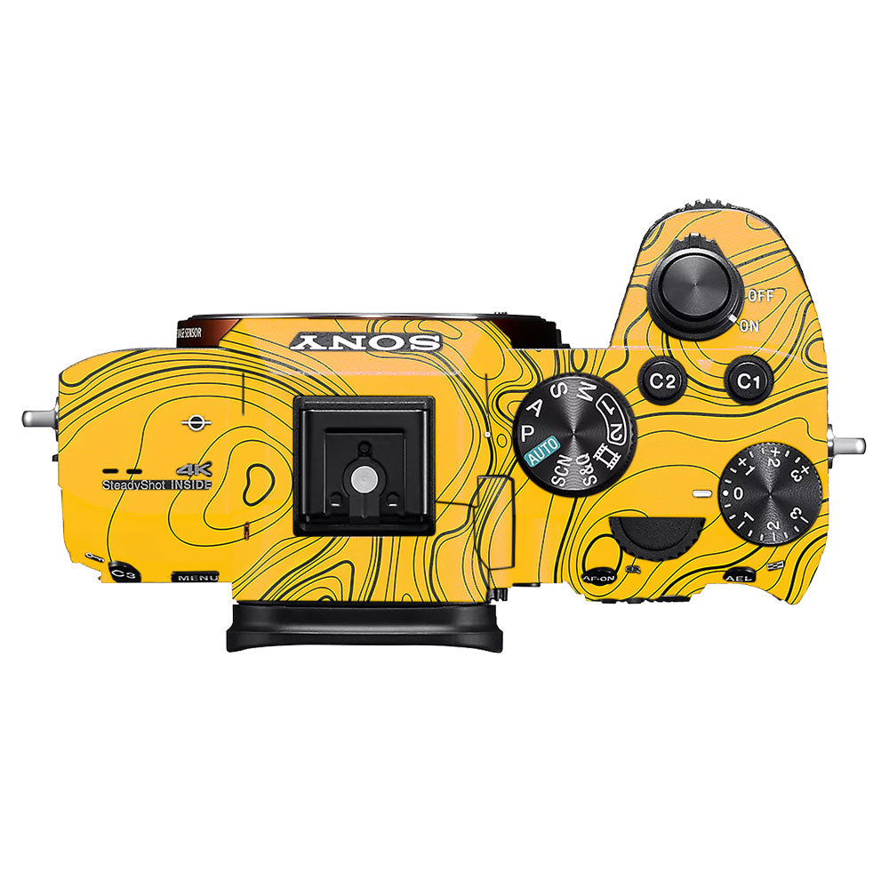 Topographic Map Pattern Sony A7MIII Camera Skin