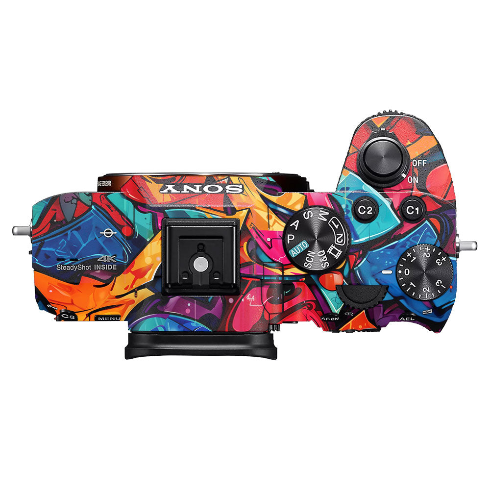 Urban Graffiti Explosion Sony A7MIII Camera Skin