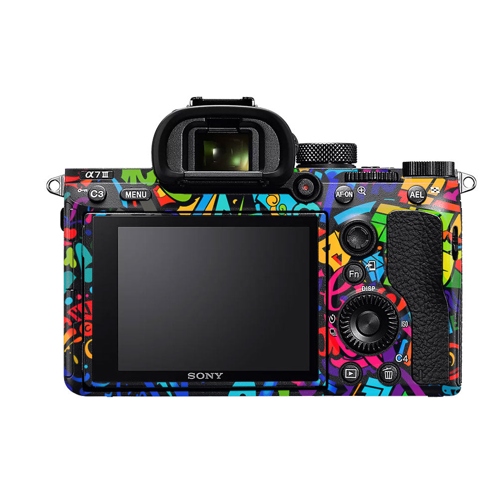 Colorful Urban Street Art Lettering Sony A7MIII Camera Skin