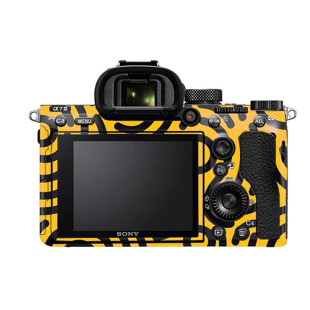 Minimal Yellow Wave Sony A7MIII Camera Skin