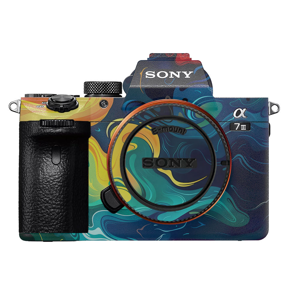 Rainbow Liquid Fusion Sony A7MIII Camera Skin