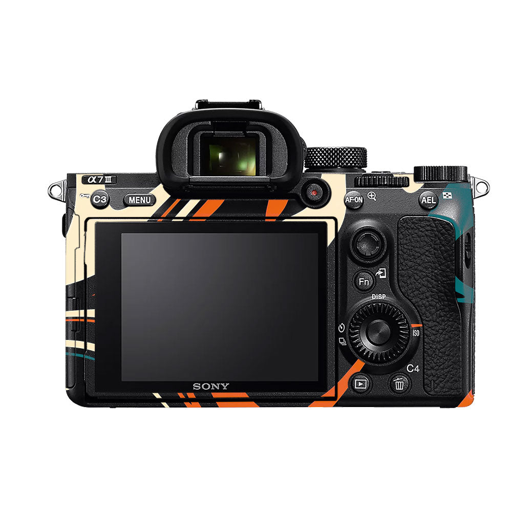 Mid-Century Abstract Swirl Sony A7MIII Camera Skin