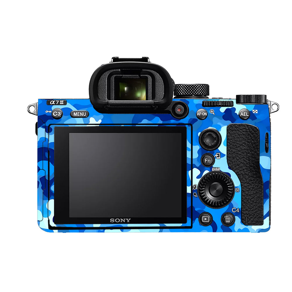 Arctic Blue Camo Pattern Sony A7MIII Camera Skins