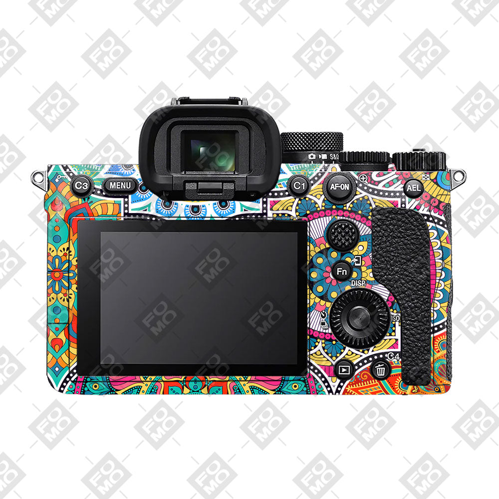 Boho Mandala Tile Pattern Sony A7MIV Camera Skin