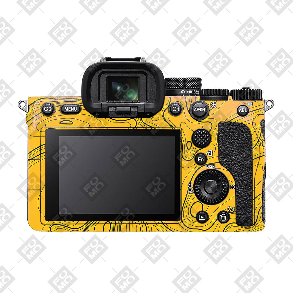 Topographic Map Pattern Sony A7MIV Camera Skin