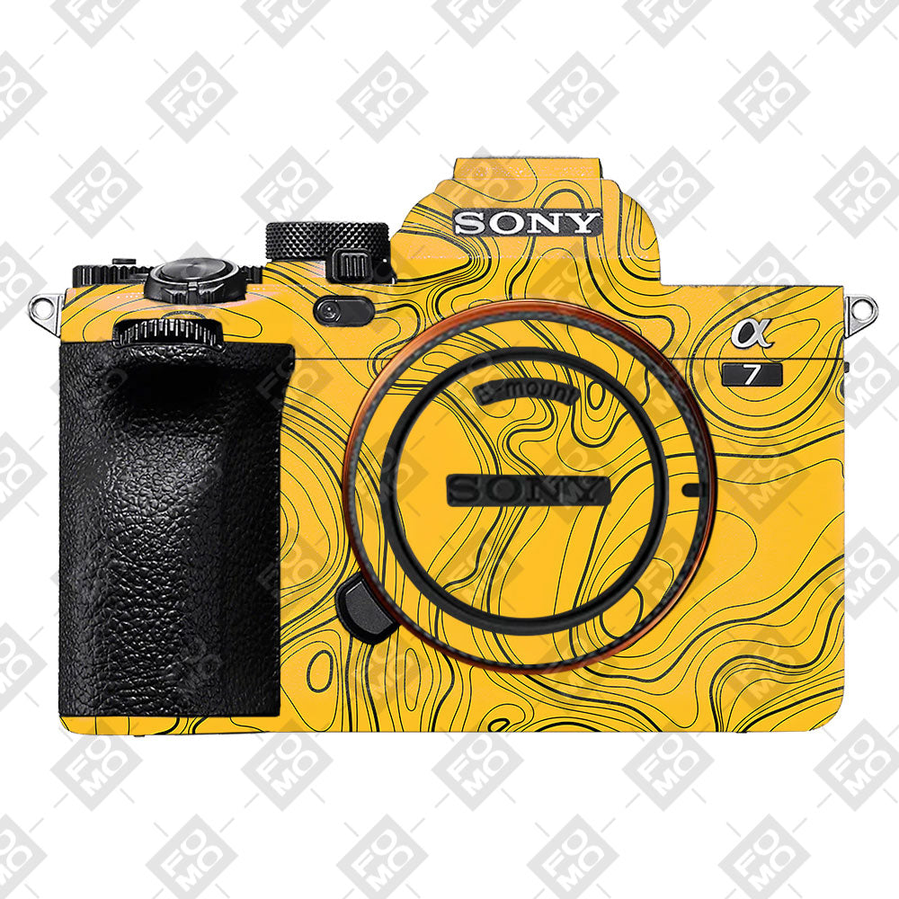 Topographic Map Pattern Sony A7MIV Camera Skin