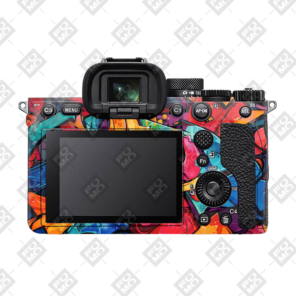 Urban Graffiti Explosion Sony A7MIV Camera Skin