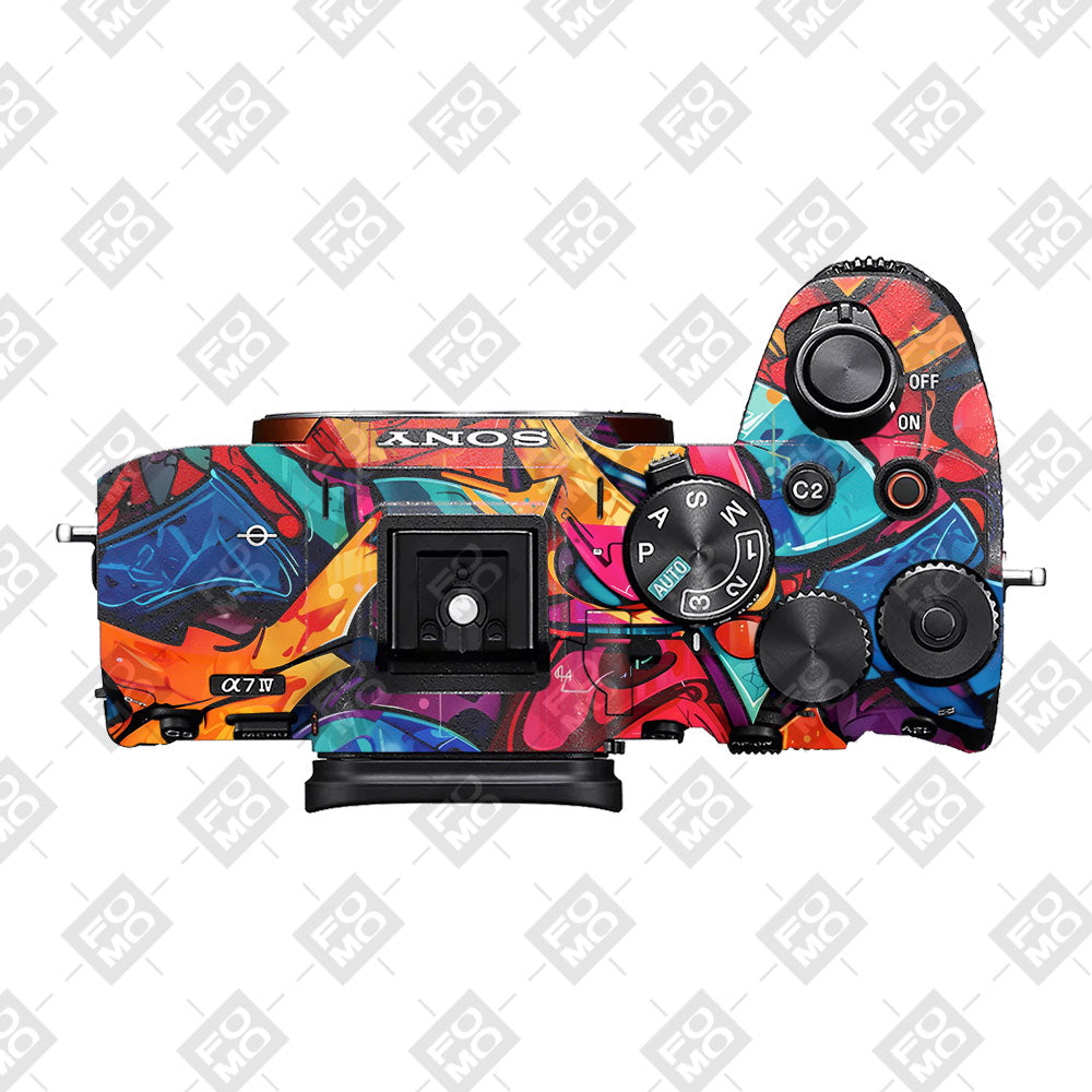 Urban Graffiti Explosion Sony A7MIV Camera Skin