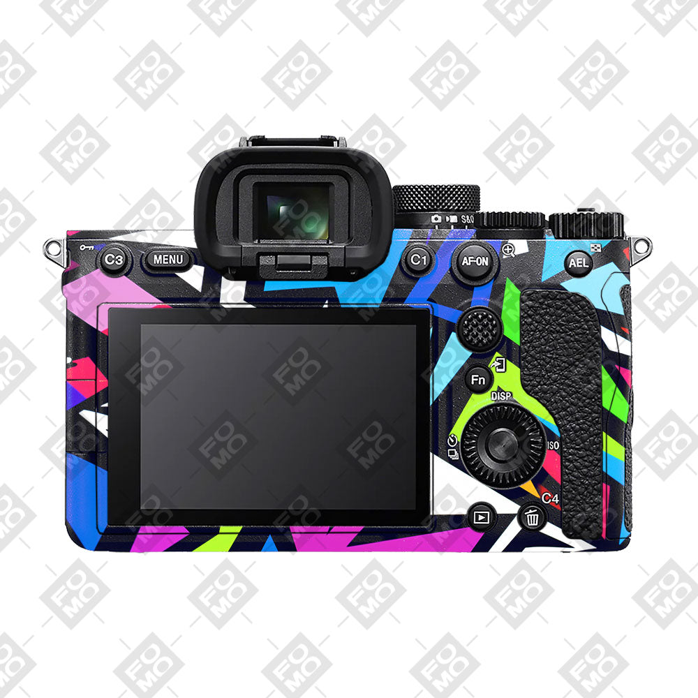 Bold Geometric Pop Sony A7MIV Camera Skin