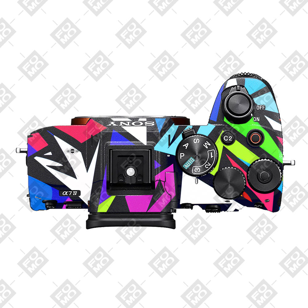 Bold Geometric Pop Sony A7MIV Camera Skin