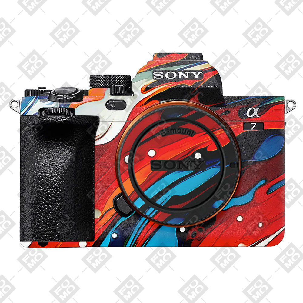 Fire & Ice Flow Sony A7MIV Camera Skin