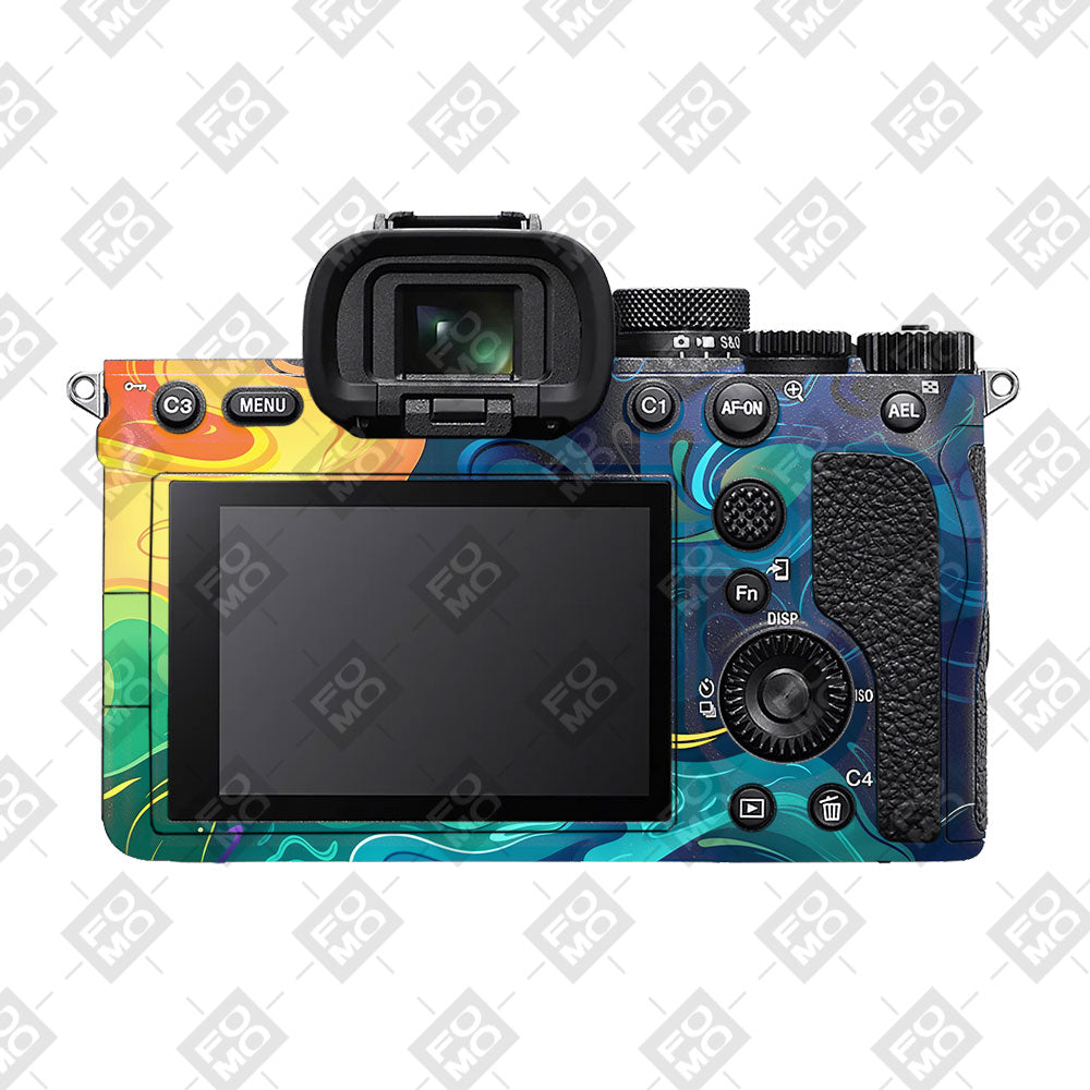Rainbow Liquid Fusion Sony A7MIV Camera Skin
