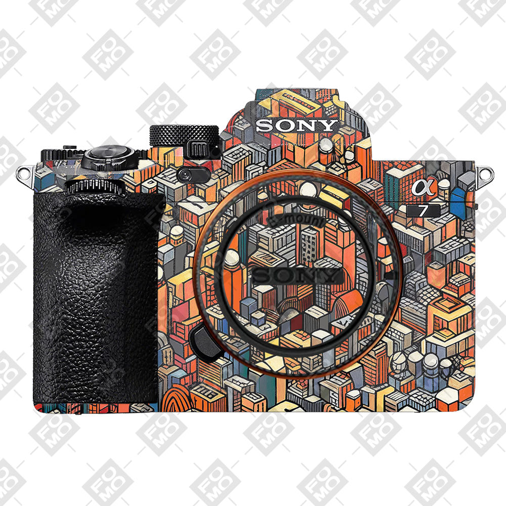 Isometric Cityscape Sony A7MIV Camera Skin