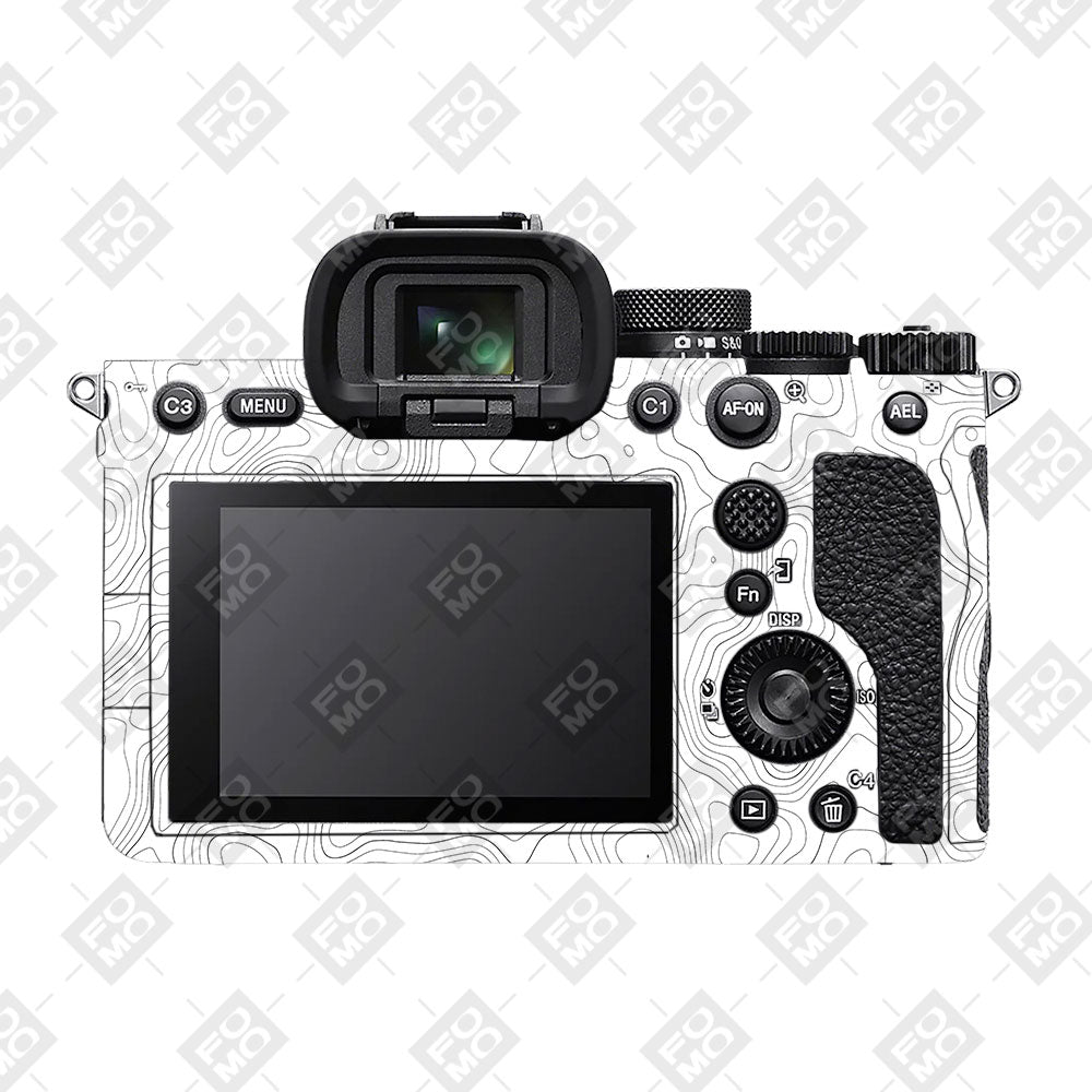 White Contour Design Sony A7MIV Camera Skins