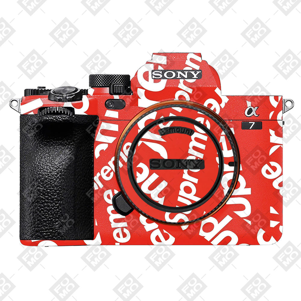 Supreme Red Sony A7MIV Camera Skins