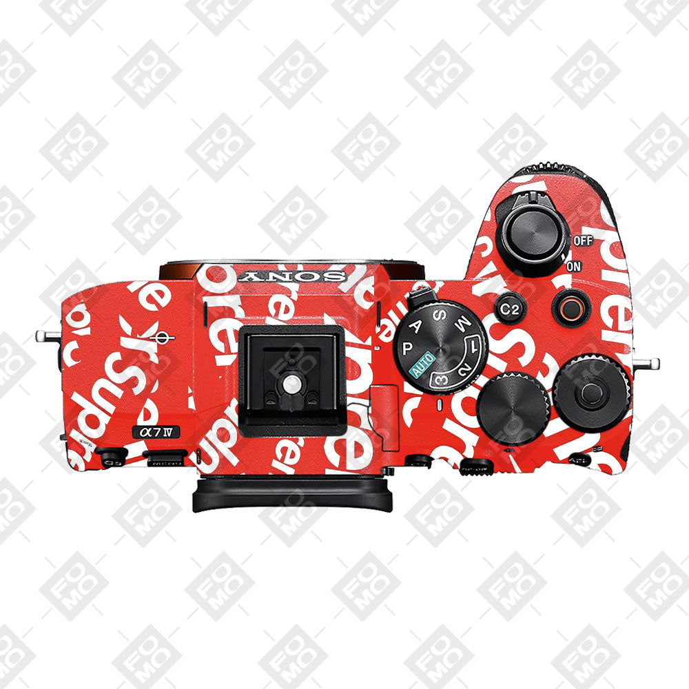 Supreme Red Sony A7MIV Camera Skins