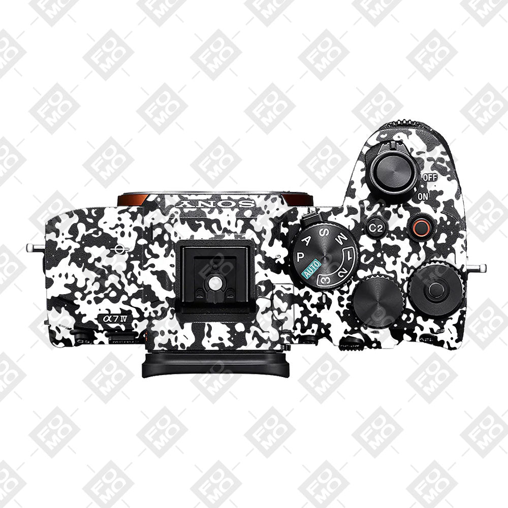 Snow Camo Sony A7MIV Camera Skins