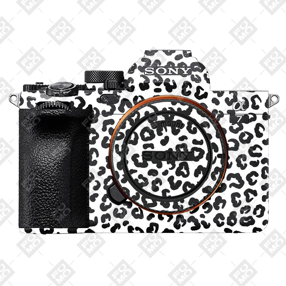White Leopard Sony A7MIV Camera Skins