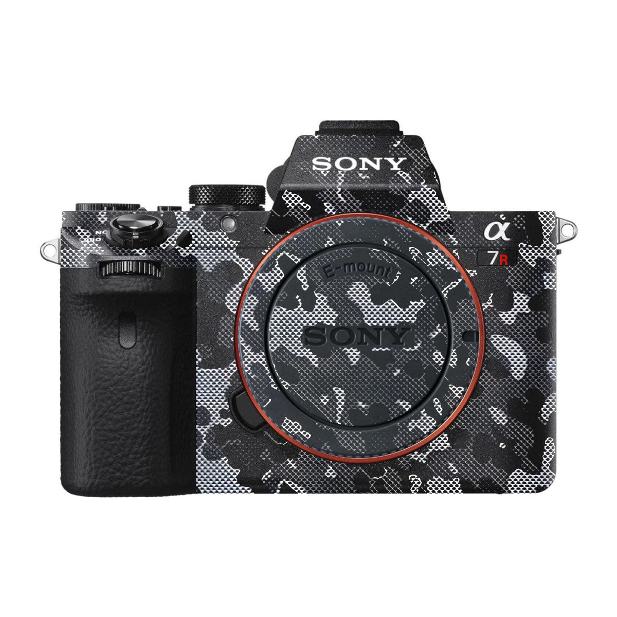 Stealth Grey Camo Sony A7R II Camera Skins