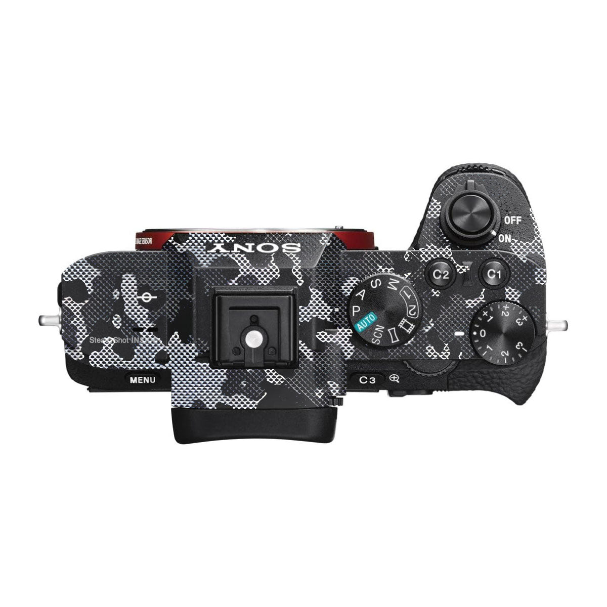Stealth Grey Camo Sony A7R II Camera Skins