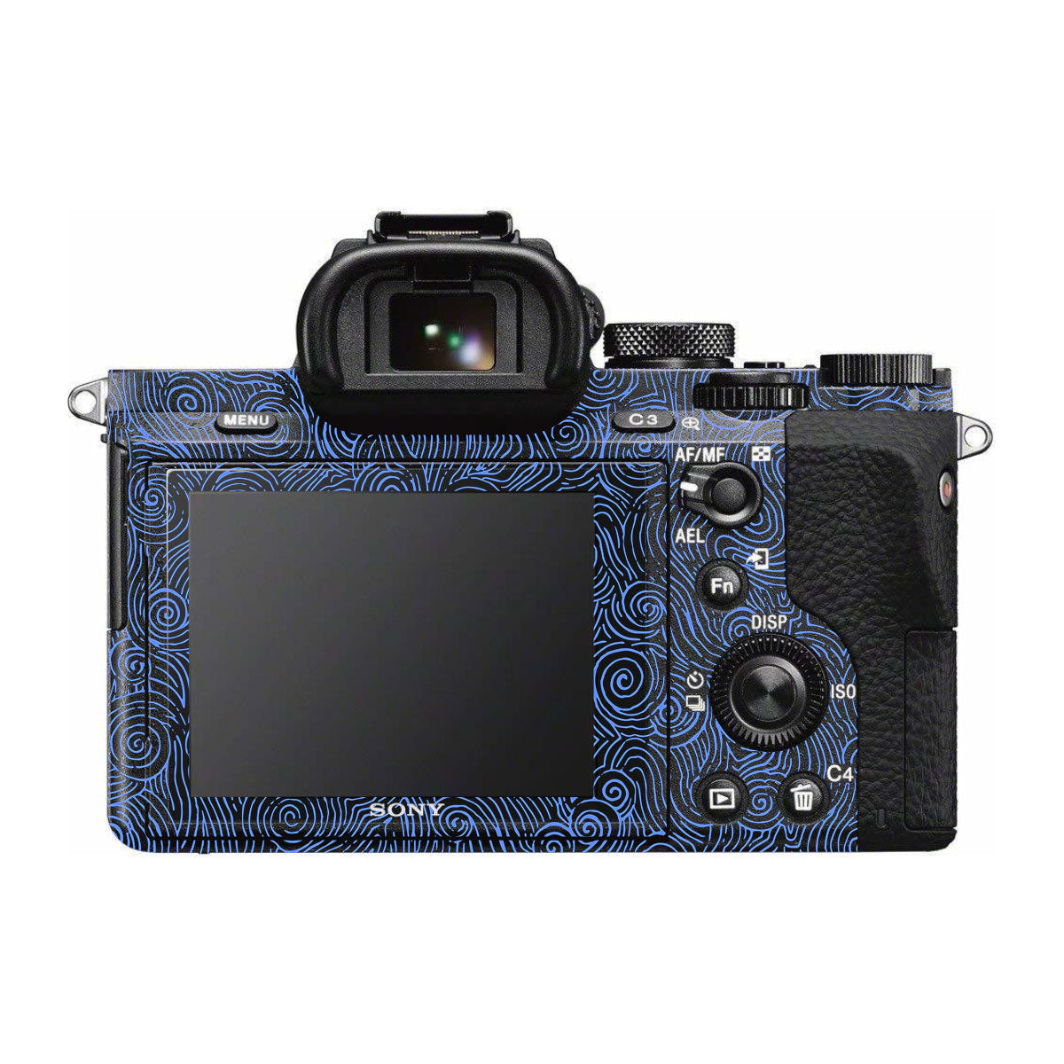 Blue Spirals Sony A7R II Camera Skins