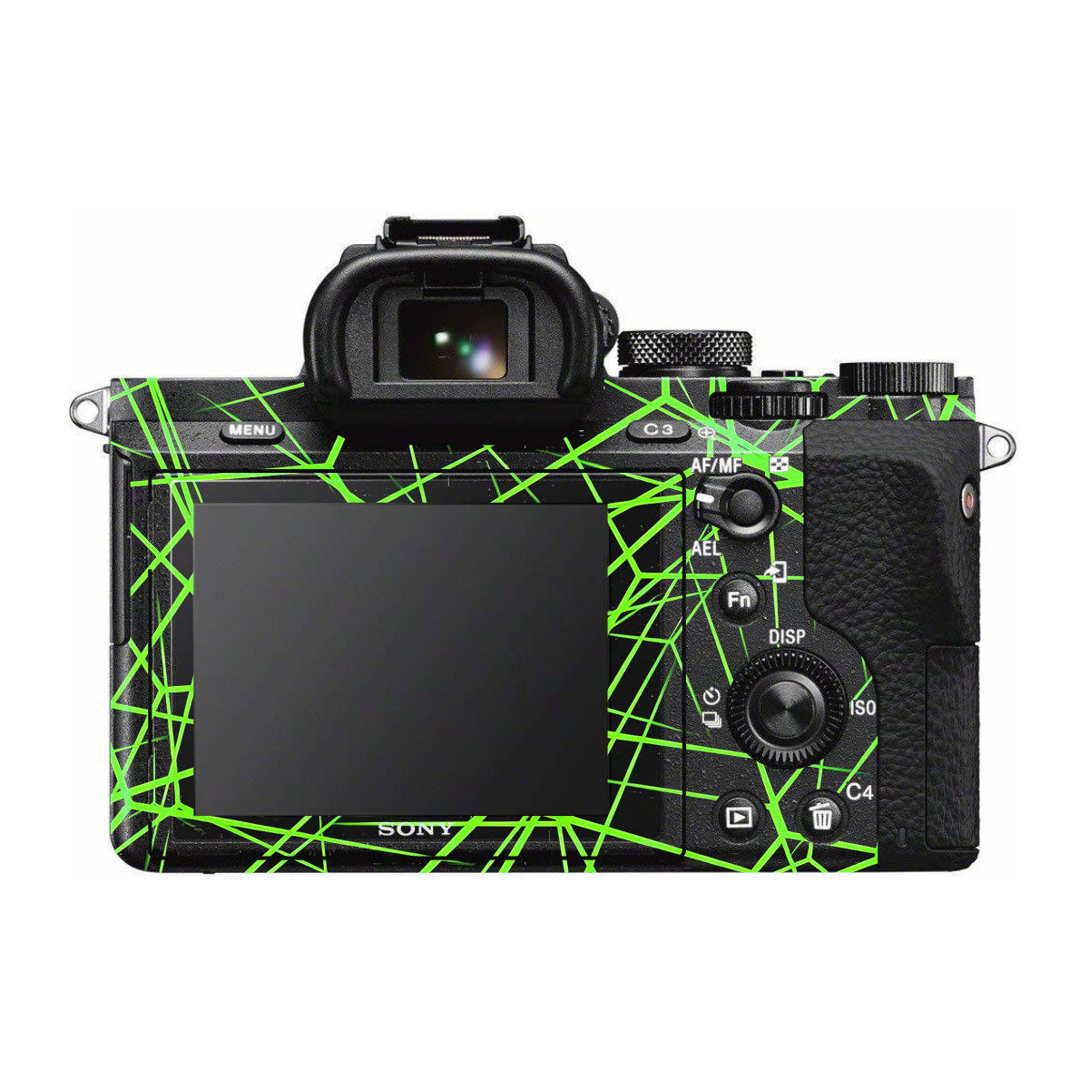Neon Grid Sony A7R II Camera Skins