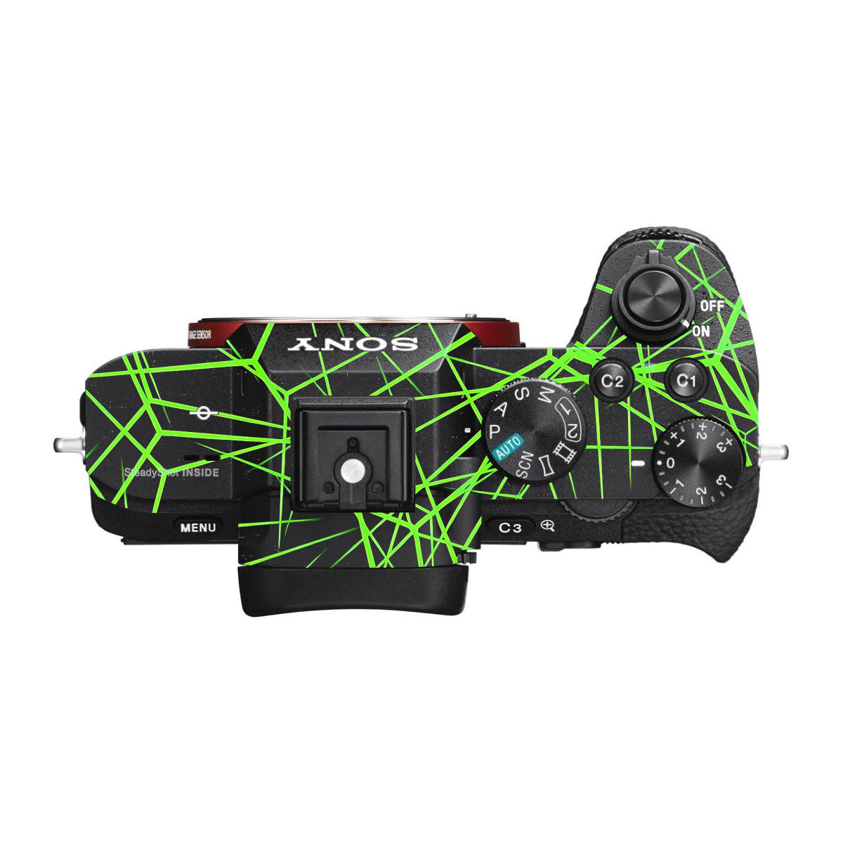 Neon Grid Sony A7R II Camera Skins