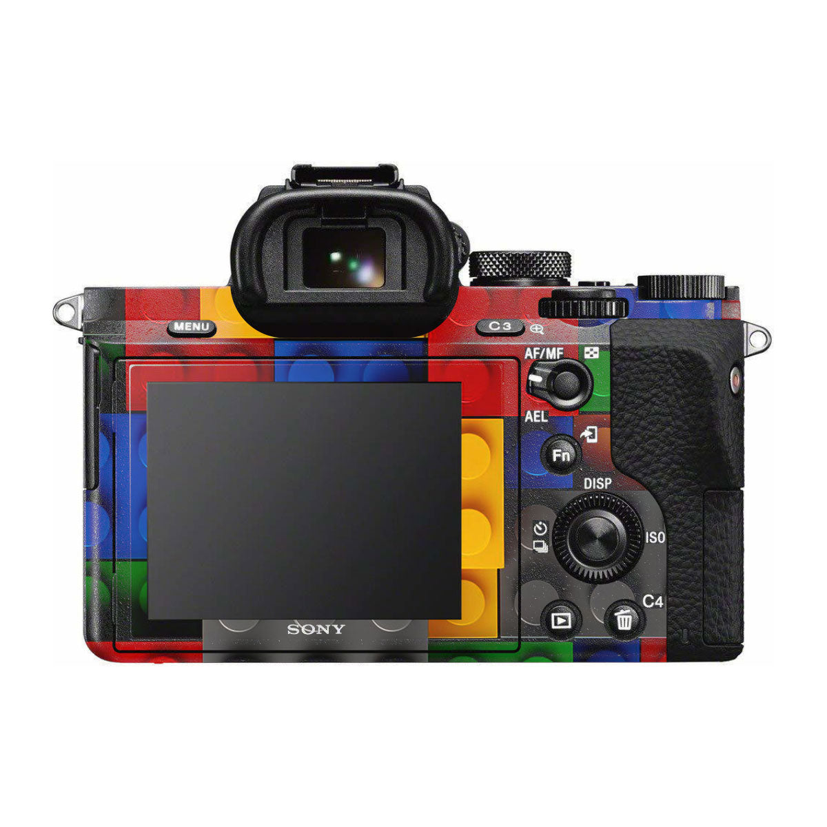 Colorful LEGO Brick Wall Pattern Sony A7R II Camera Skins