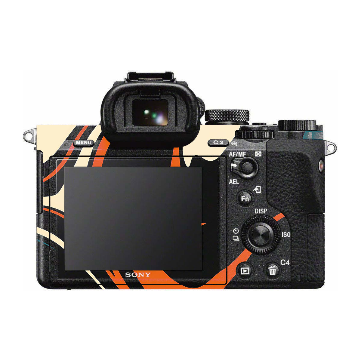 Mid-Century Abstract Swirl Sony A7R II Camera Skins