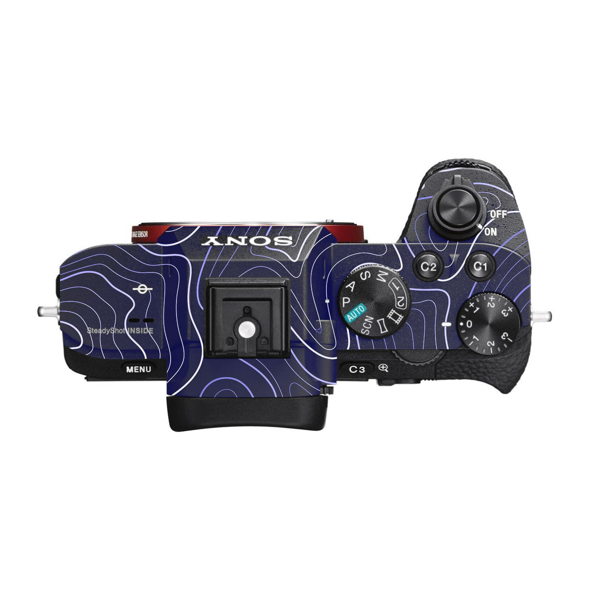 Deep Blue Contour Sony A7R III Camera Skins