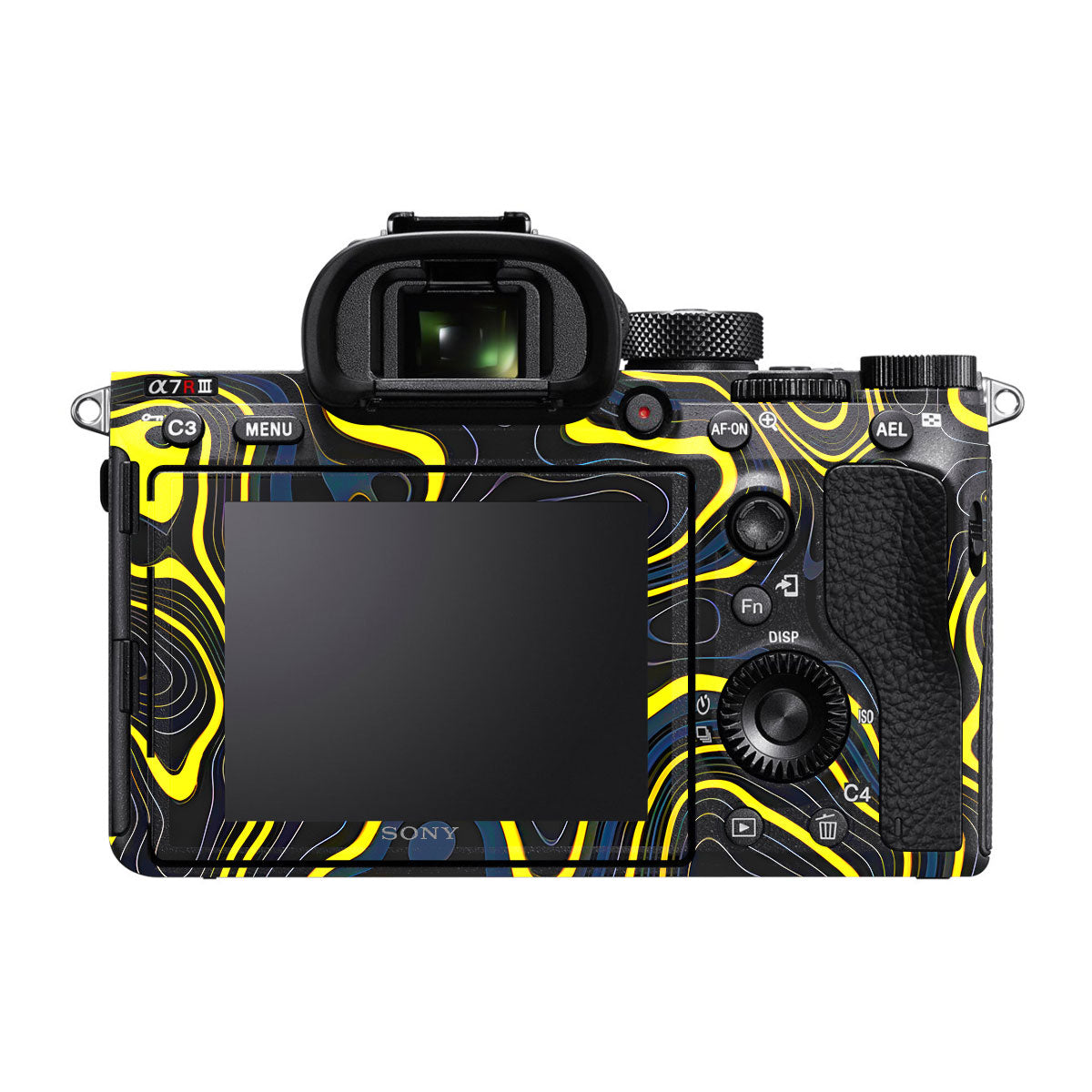 Neon Lava Contours Sony A7R III Camera Skins