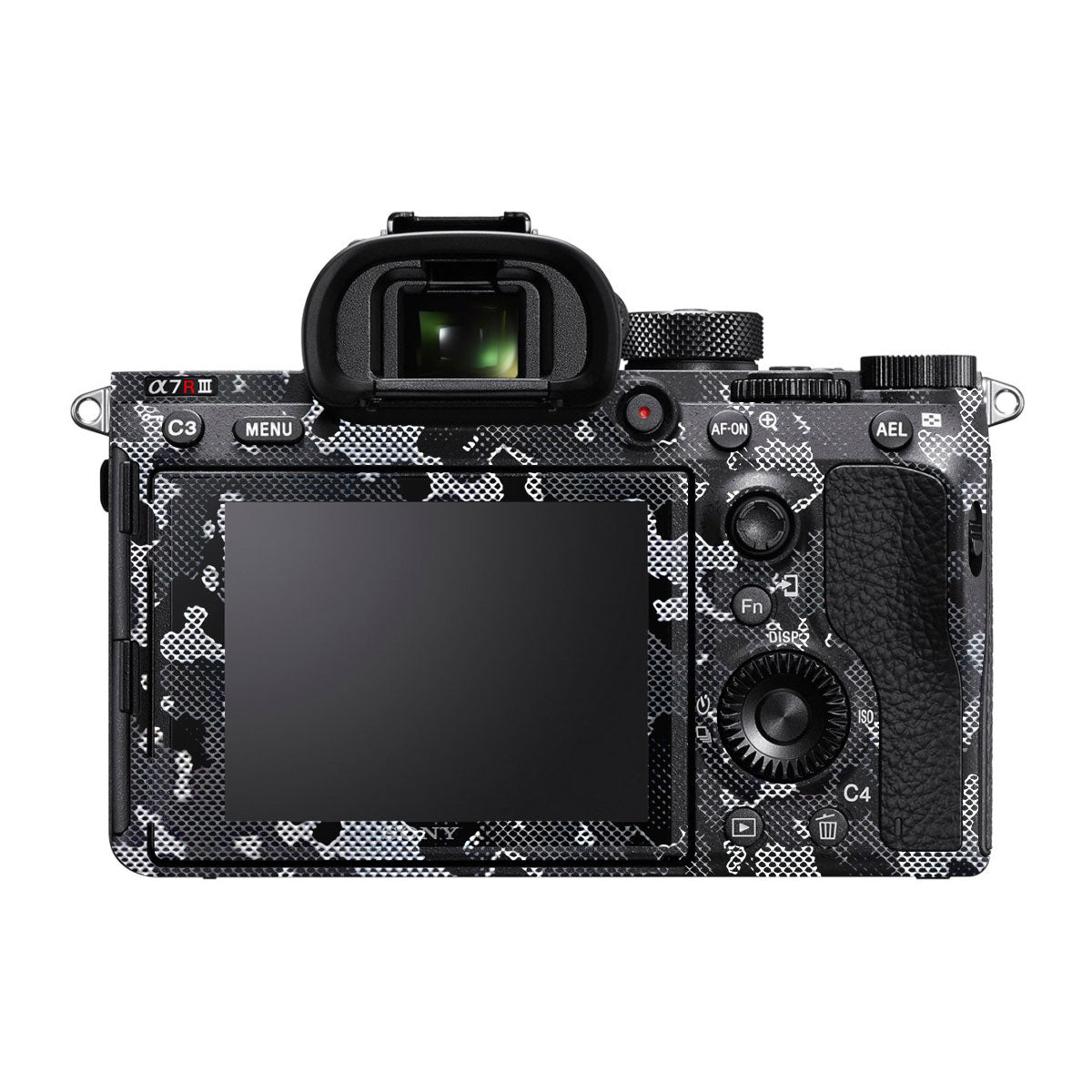 Stealth Grey Camo Sony A7R III Camera Skins