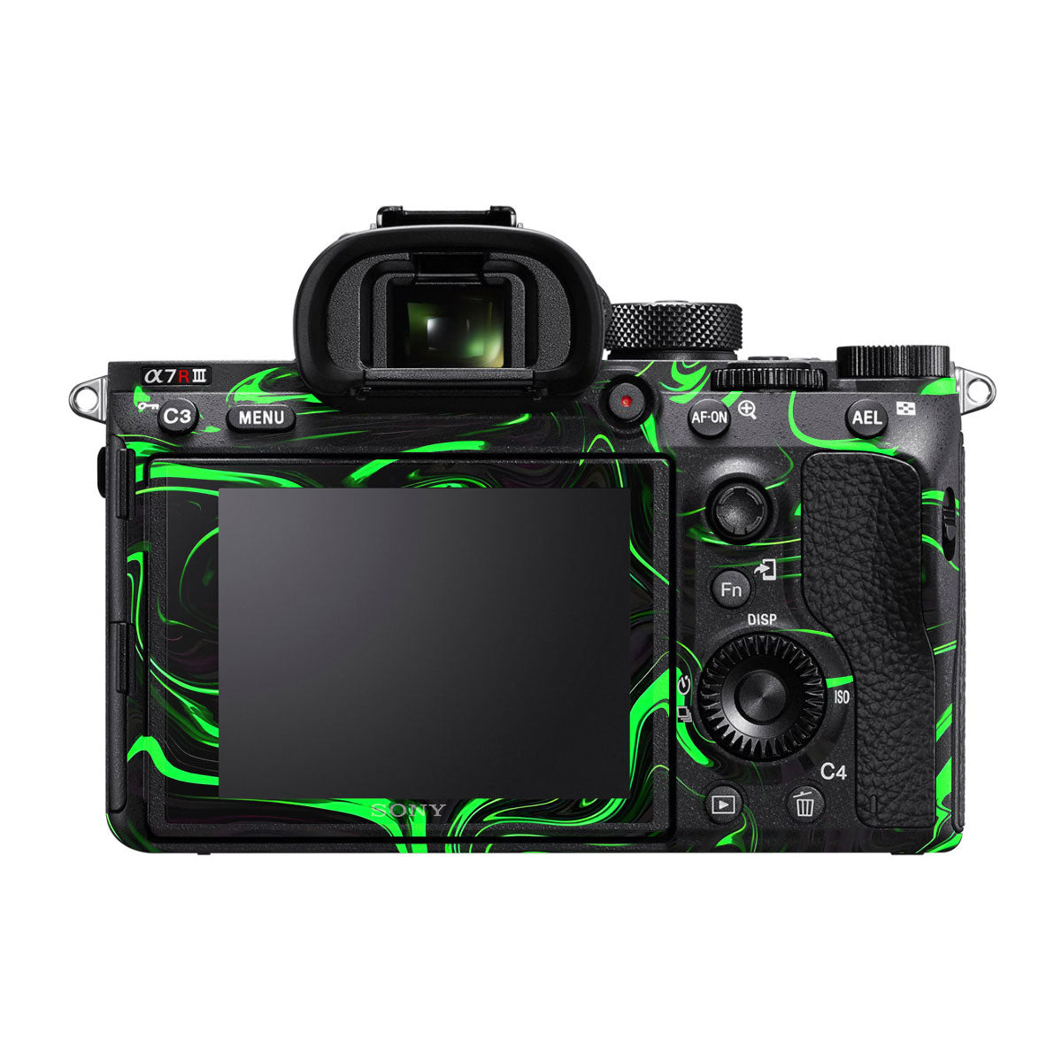 Green Liquid Pattern Sony A7R III Camera Skins