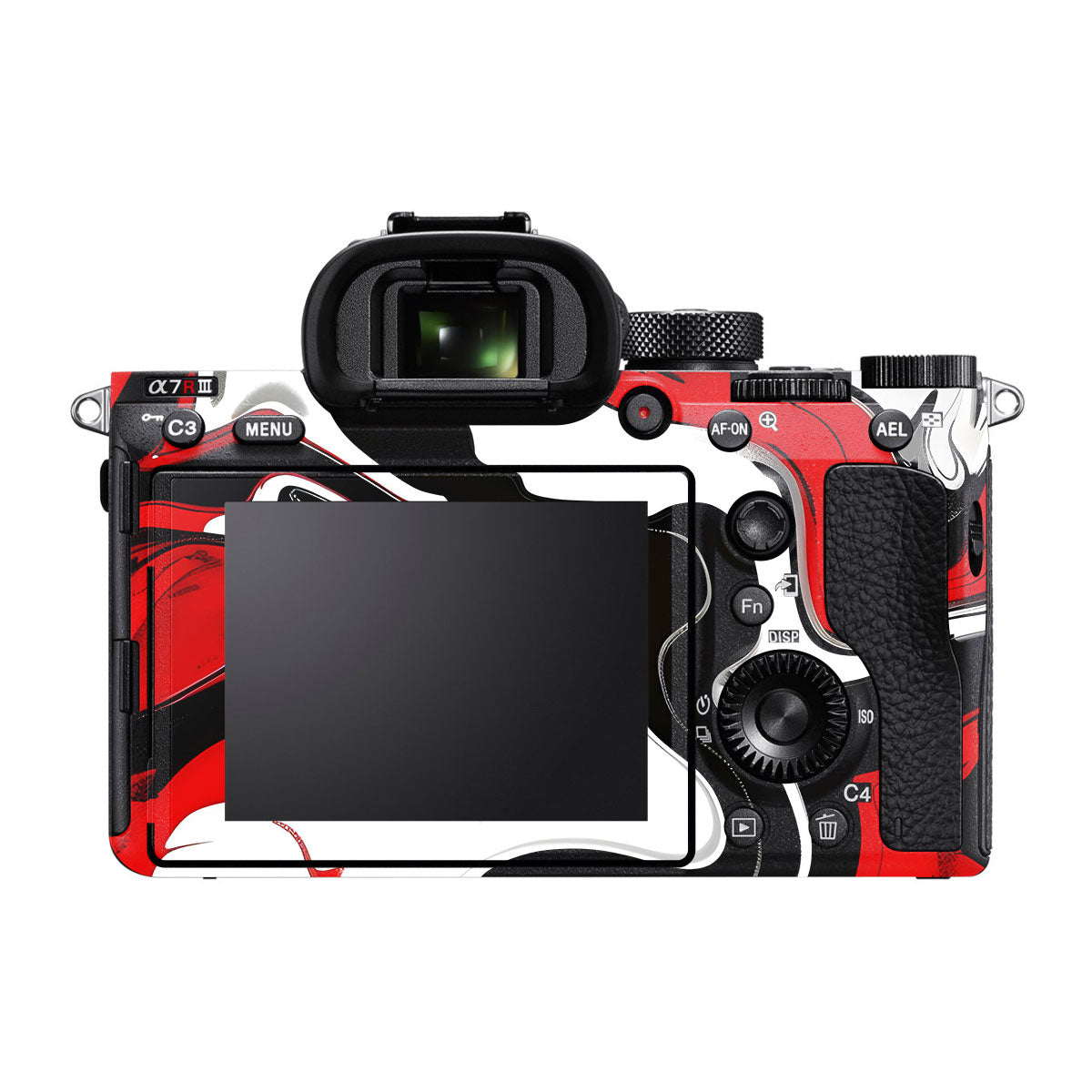 Scarlet and White Motion Sony A7R III Camera Skins