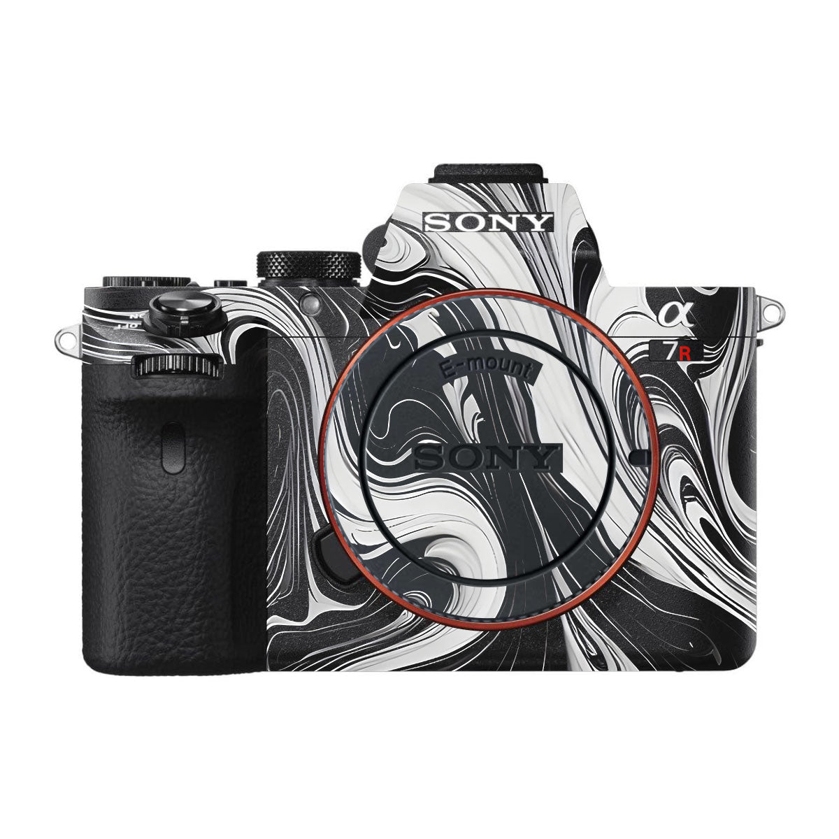 Black and White Marble Sony A7R III Camera Skins