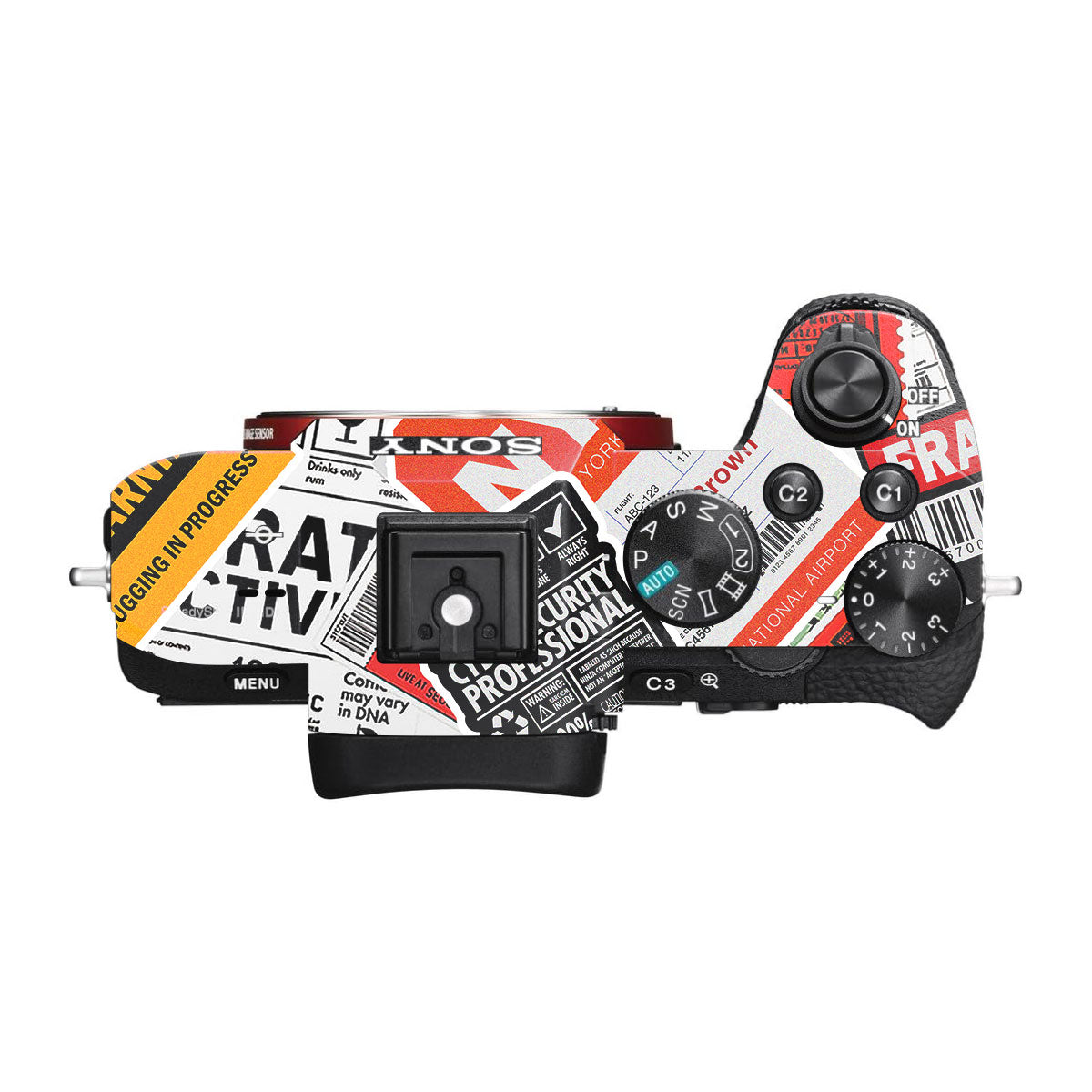 Tech Aesthetic Sticker Collage Sony A7R III Camera Skins