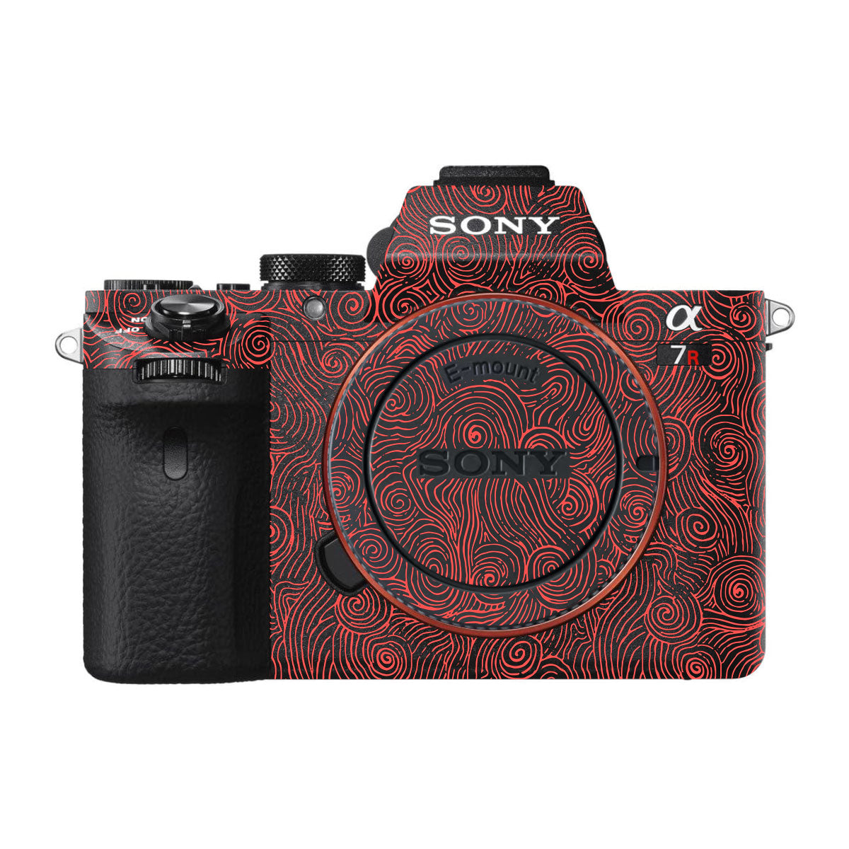 Red Spirals Sony A7R III Camera Skins