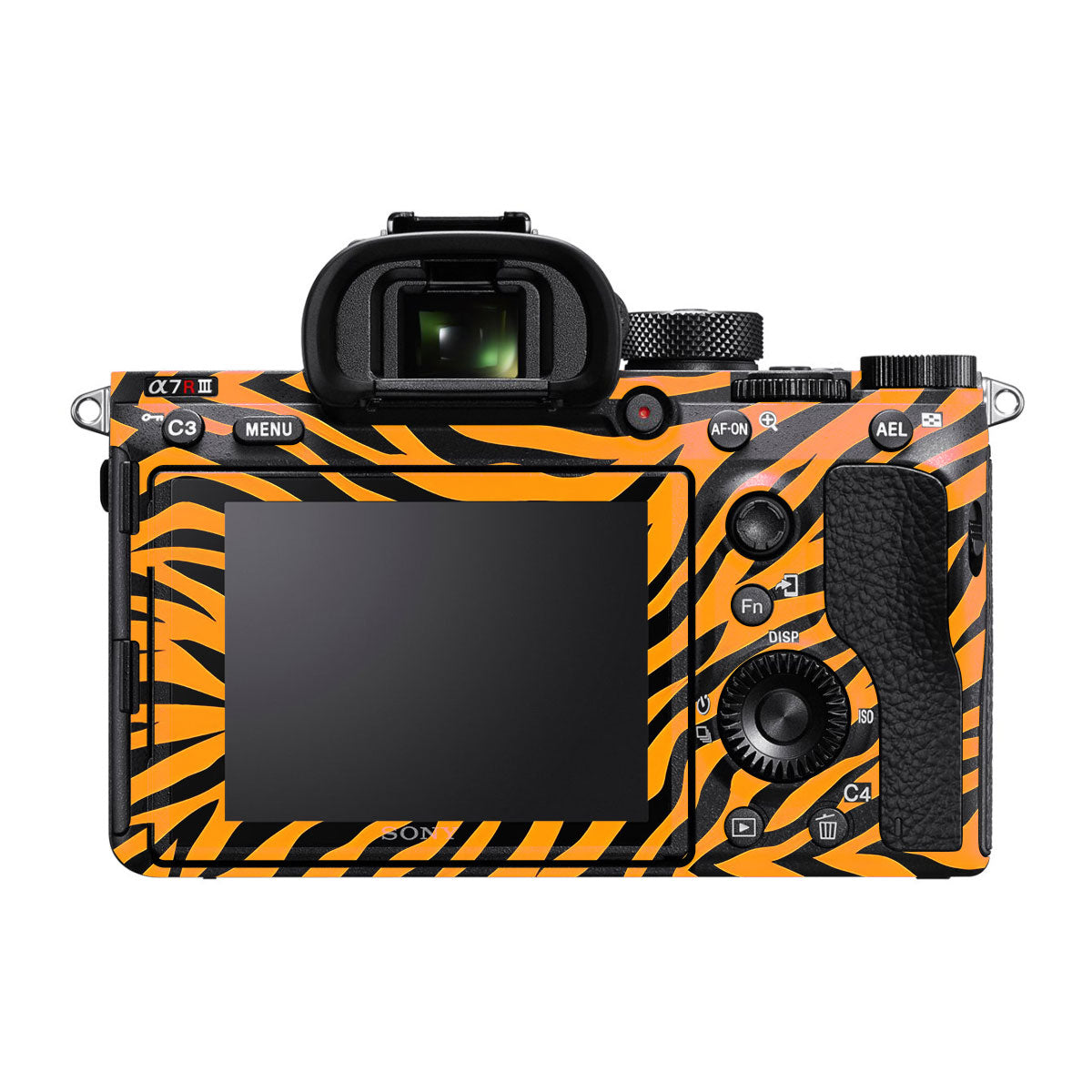 Zebra Gold Pattern Sony A7R III Camera Skins