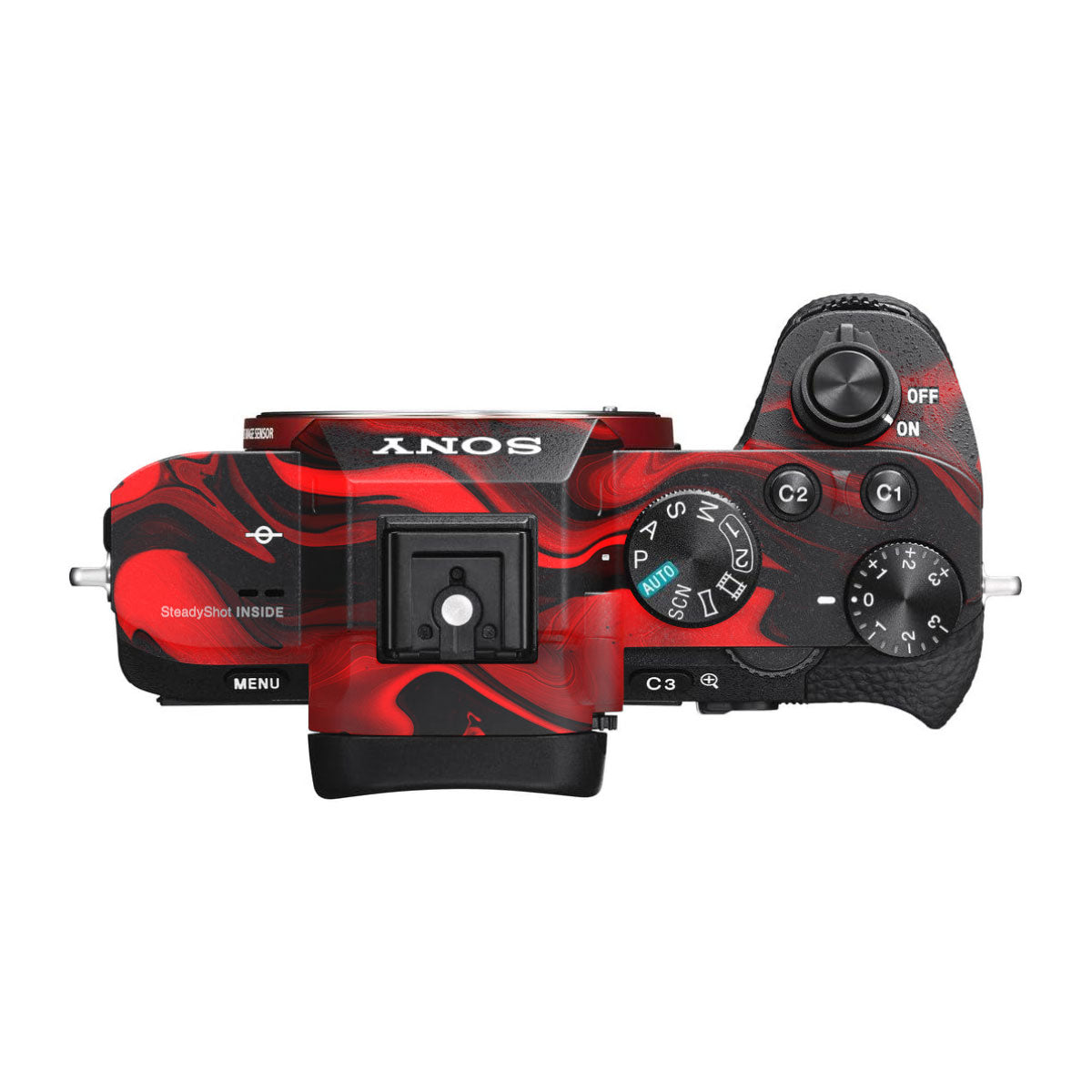 Red Lava Flow Sony A7R III Camera Skins
