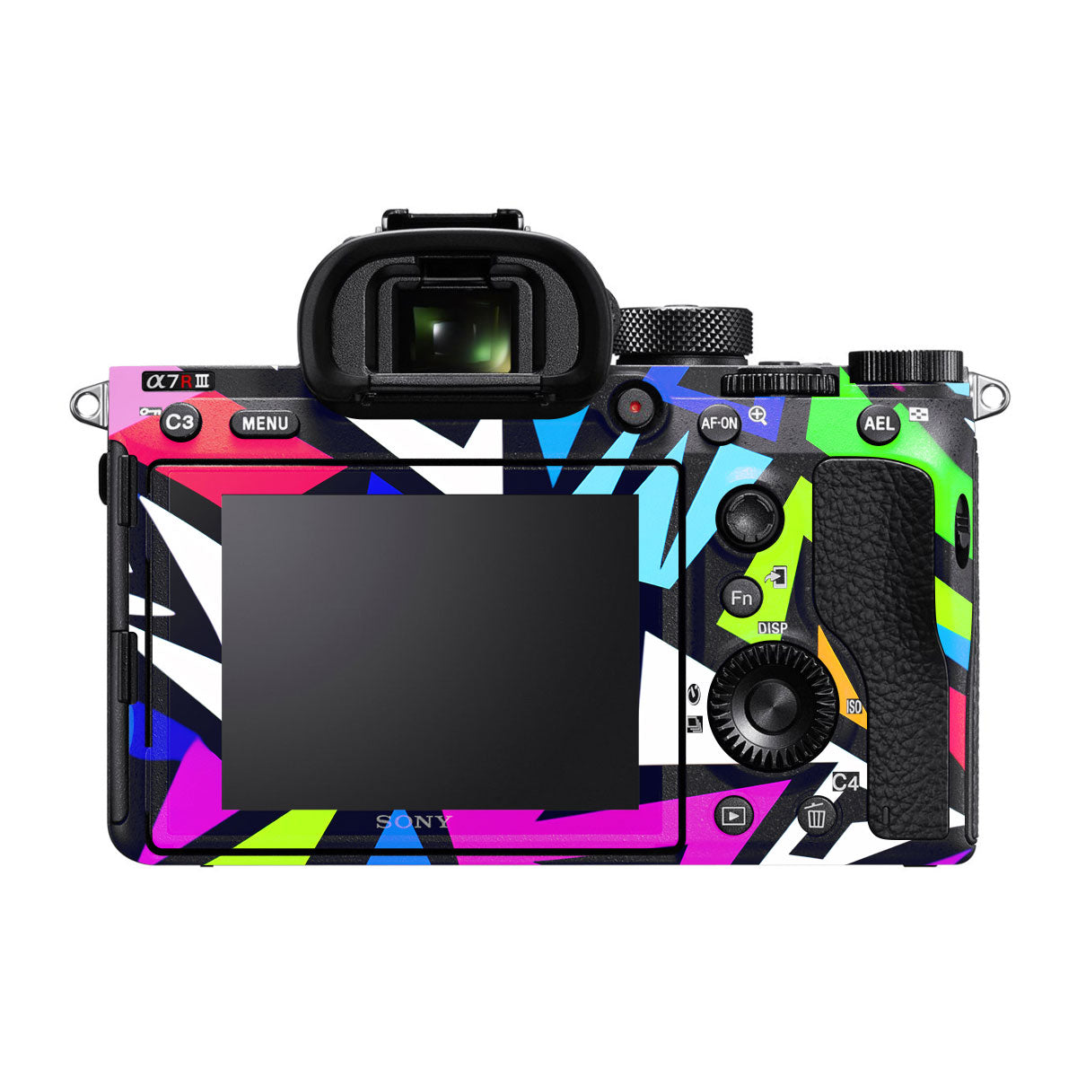 Bold Geometric Pop Sony A7R III Camera Skins