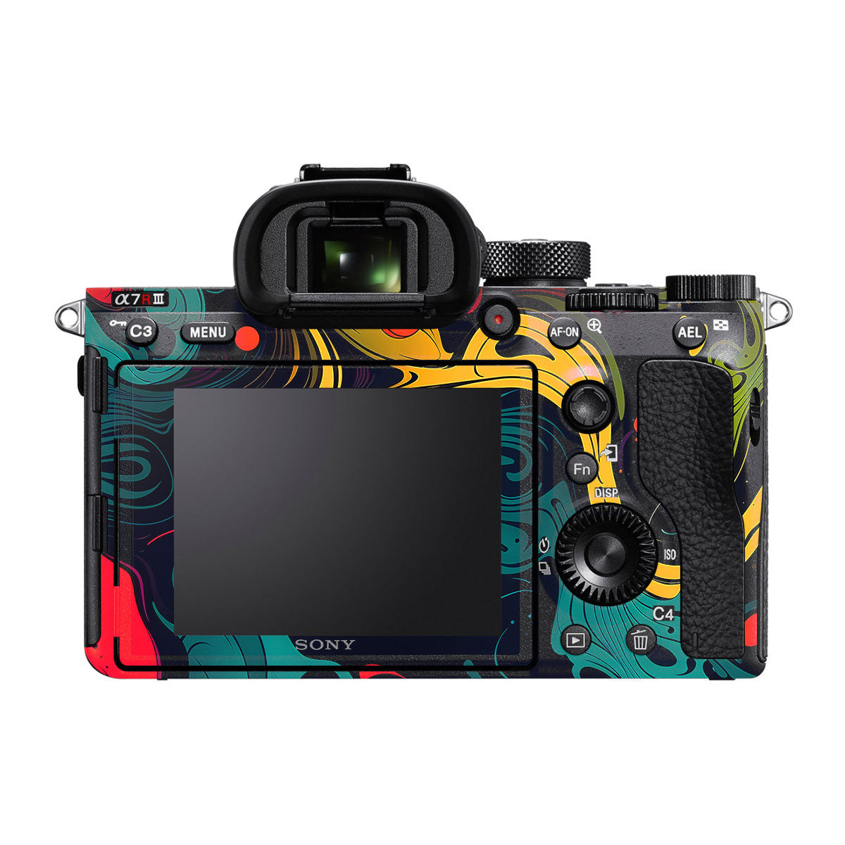 Psychedelic Color Swirl Sony A7R III Camera Skins