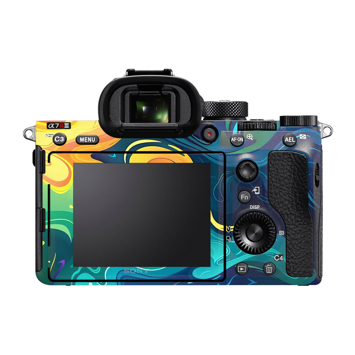 Rainbow Liquid Fusion Sony A7R III Camera Skins