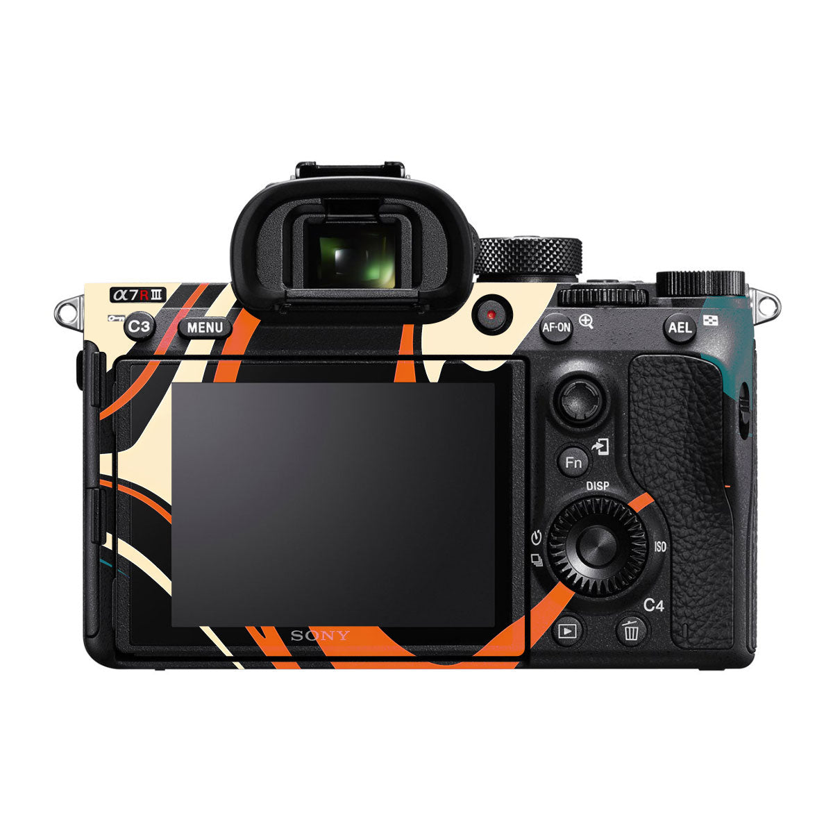 Mid-Century Abstract Swirl Sony A7R III Camera Skins